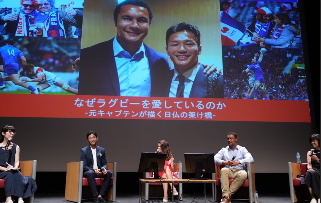 【Webメディア・日本経済新聞】ラグビー日仏代表の元主将、リーダー論を語り合う